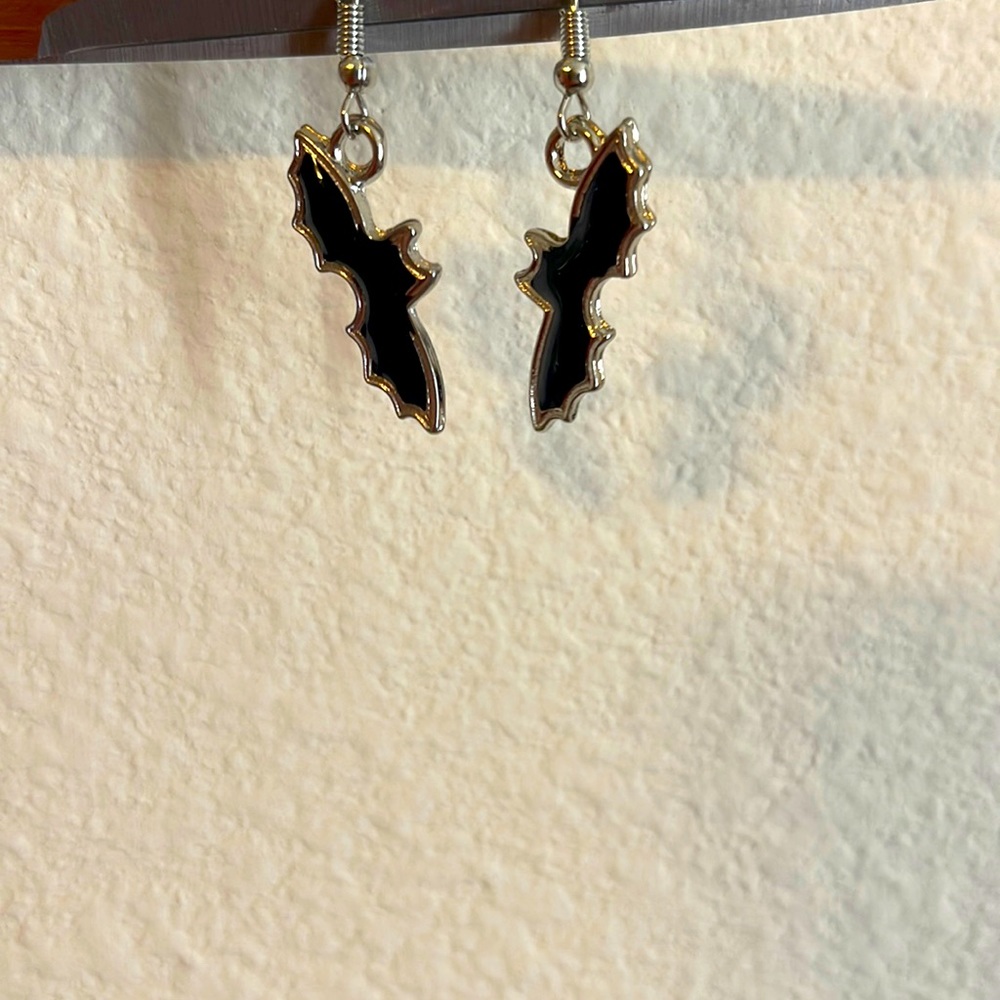 Earrings, Bat Earrings, NIP, Goth